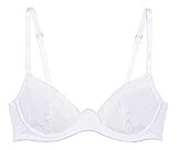 Savage X Fenty, Women's, Missy Floral Glow Unlined Lace Bra, Angel White, 34DD | Amazon (US)
