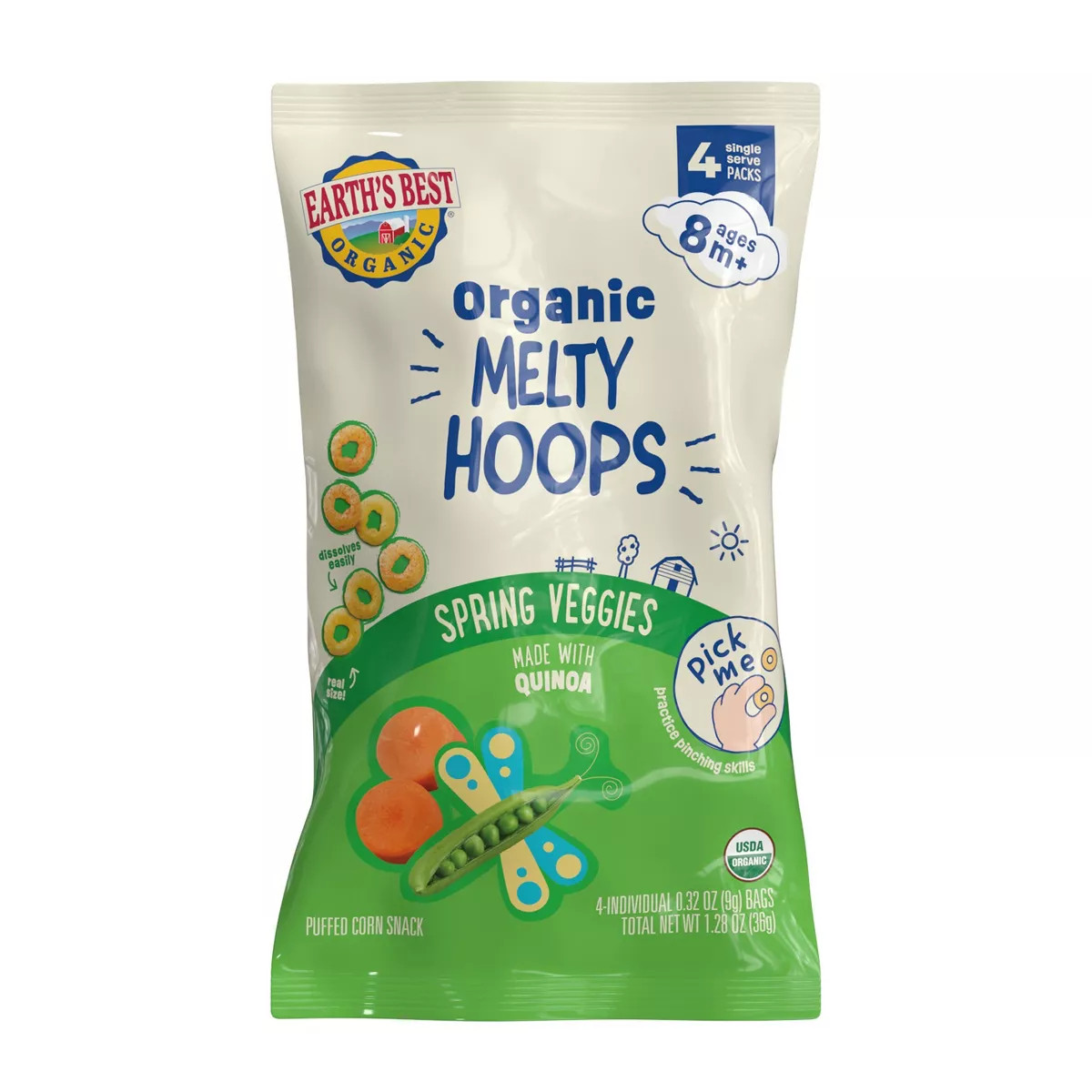 Earth's Best Organic Melty Hoops Multipack Baby & Toddler Snacks | Target