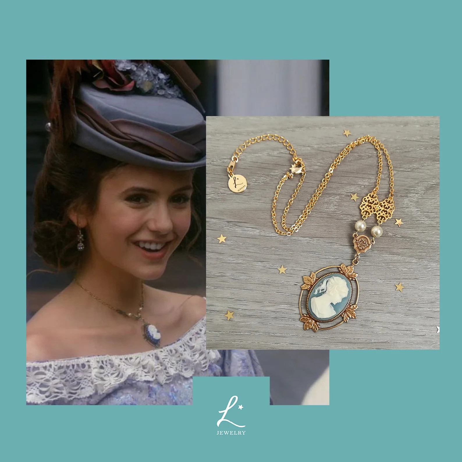 The Vampire Diaries Katherine Pierce cameo necklace | Etsy (US)