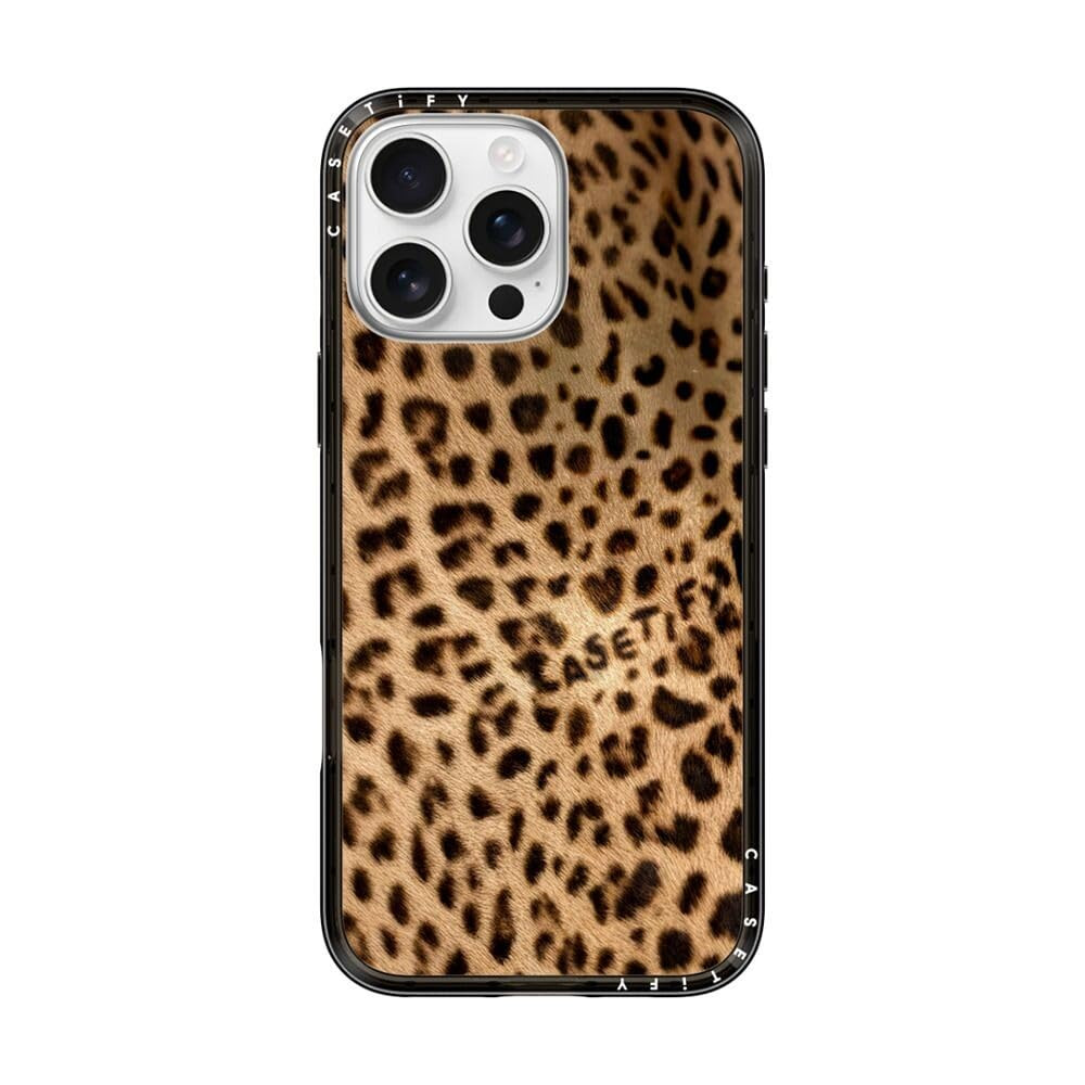 CASETiFY Compact iPhone 16 Pro Max Case [Slim and Sleek/Compatible with Magsafe / 4 ft. 2X Military Grade Drop Protection] - Jaguar - Clear Black | Amazon (US)