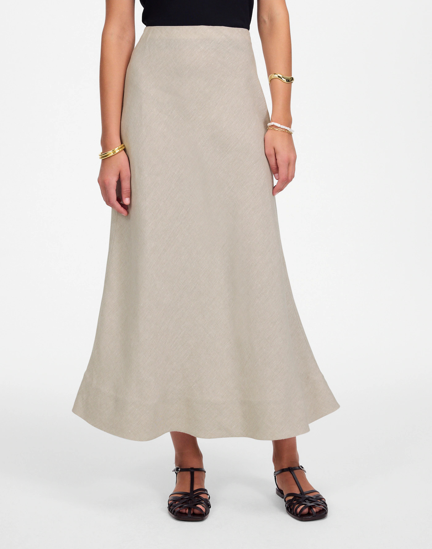 Linen Maxi Slip Skirt | Madewell