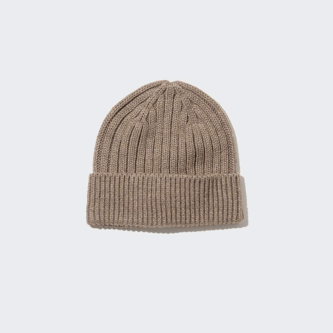 HEATTECH Ribbed Beanie Hat | UNIQLO (UK)