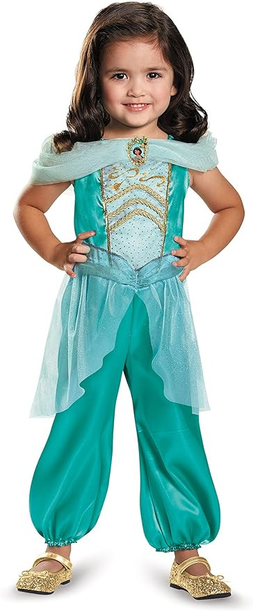 Disguise Disney Princess Jasmine Classic Toddler Girls' Costume ,Medium (3T-4T) | Amazon (US)