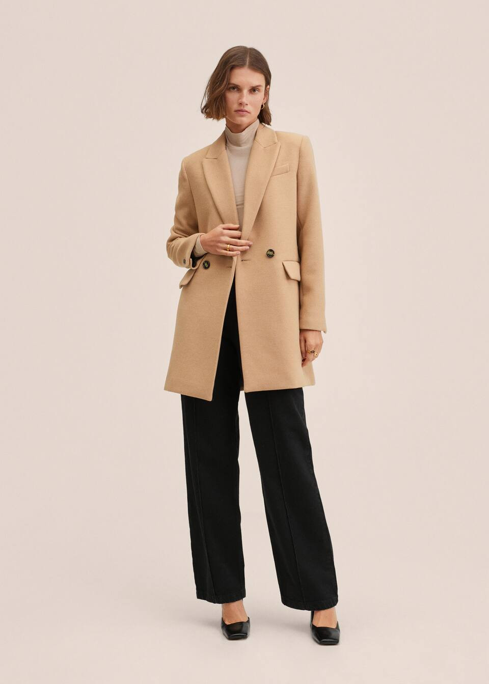 Lapels wool coat | MANGO (US)