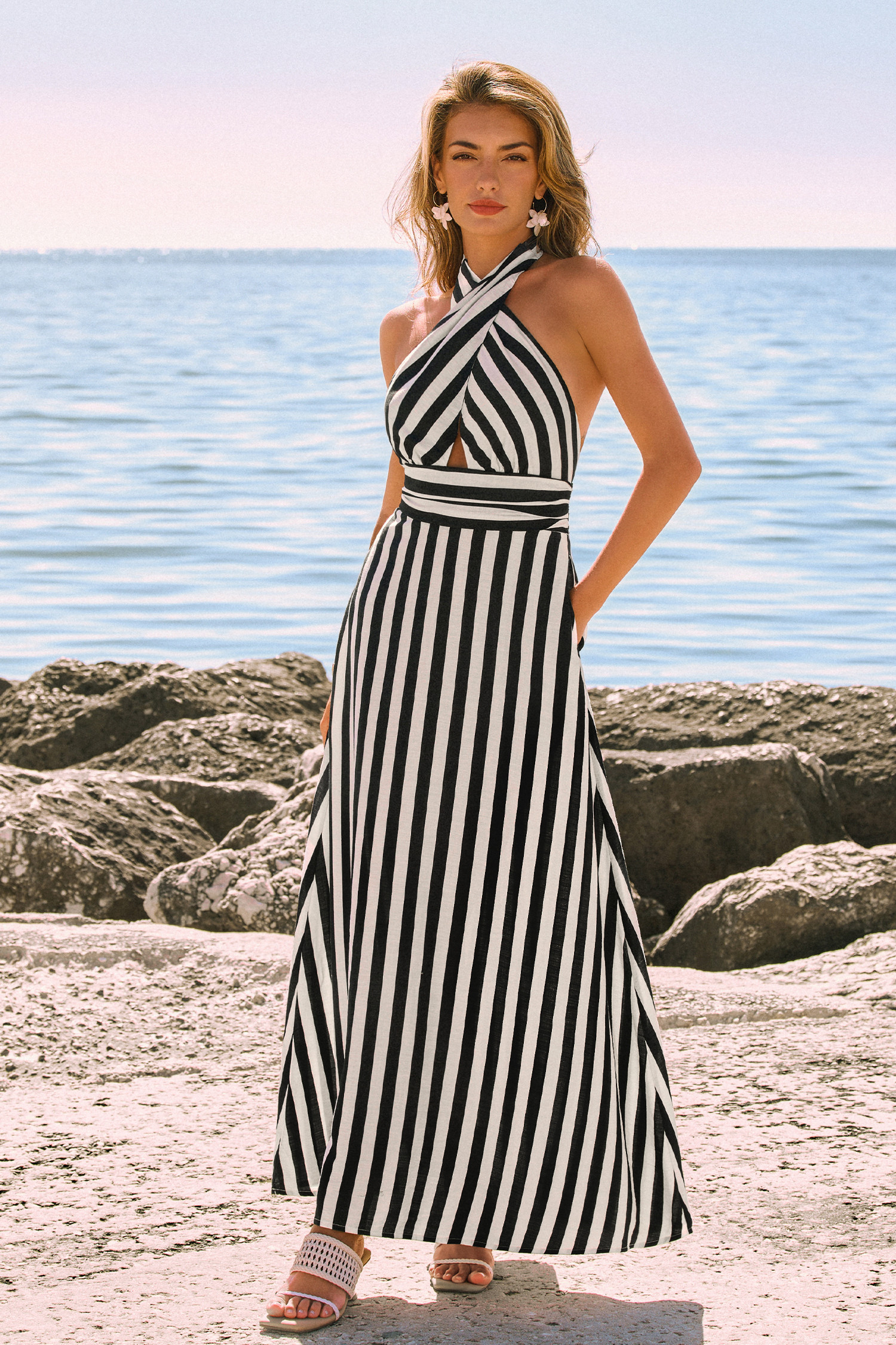 It’s Showtime Striped Maxi Dress | Cupshe US