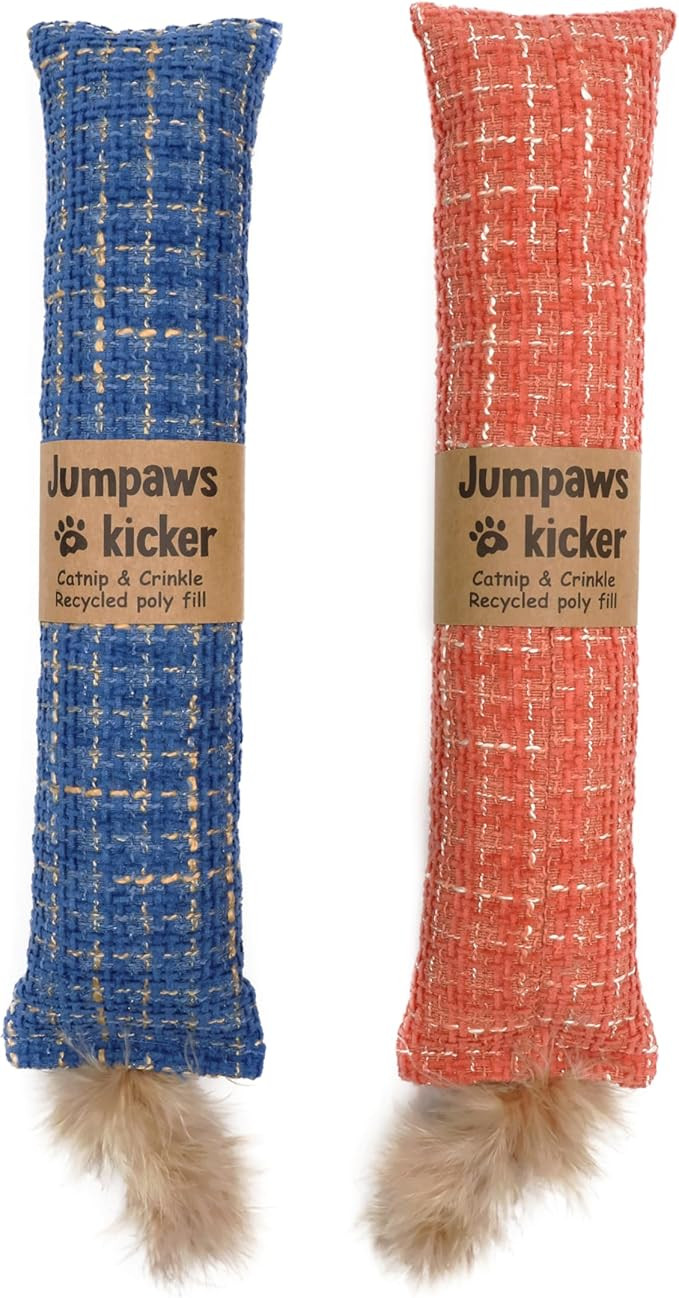 2 Pack Natural Interactive Catnip Cat Kicker Toys, Bite Resistant Chew Toy, Accessories for Indoo... | Amazon (US)