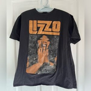 Lizzo tshirt size large black with image of Lizzo on front | Poshmark