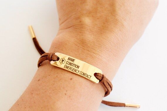 Emergency bracelet medical Id bracelet women diabetic | Etsy | Etsy (US)