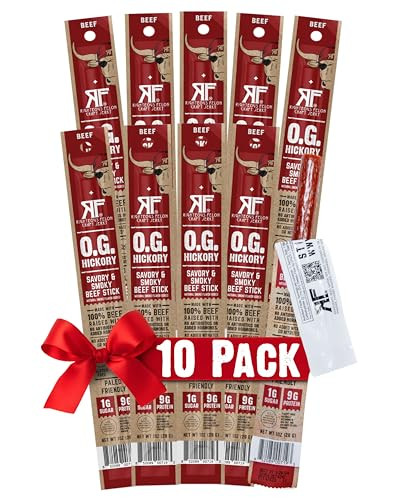Righteous Felon Meat Sticks | 100% Beef Sticks | Gluten Free & Keto Meat Sticks | Low Sugar & Hig... | Amazon (US)