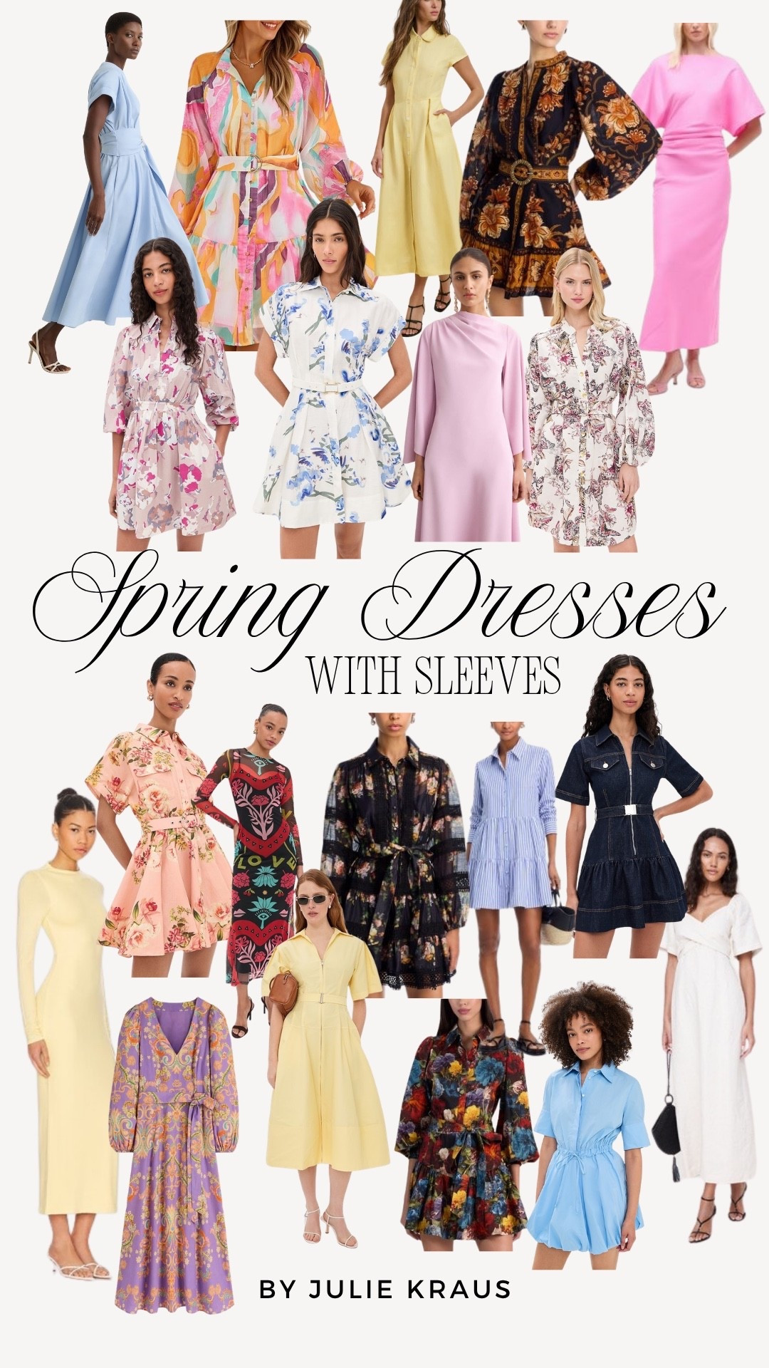 Spring dresses with sleeves from more casual dresses to dresses for graduation, showers, or spring lunches or events to wedding guest dress options with sleeves, too!

#LTKSeasonal #LTKWedding #LTKOver40