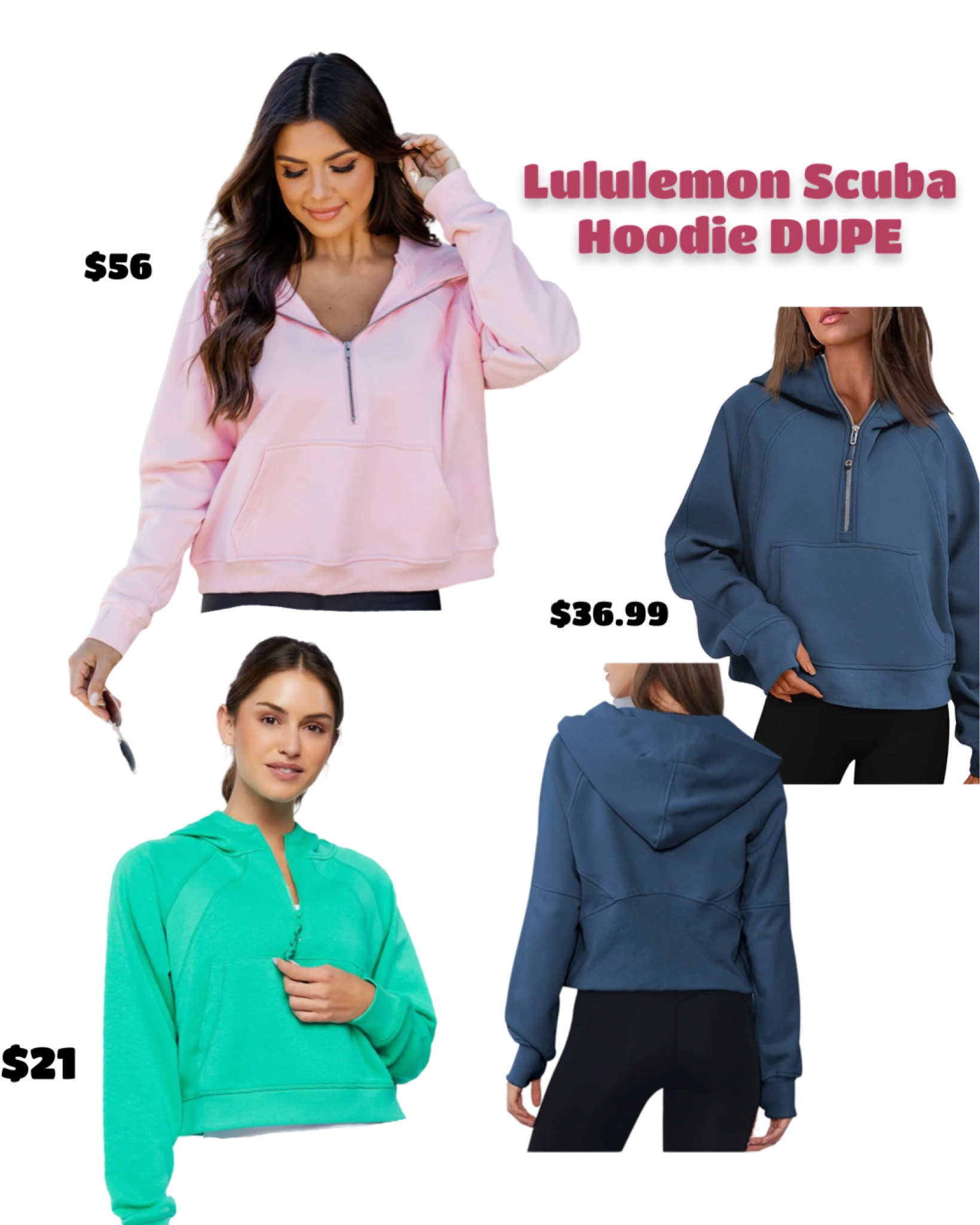 Another Lululemon dupe round up! 3 dupe options at different price points from forever 21, Amazon and pink lily - Lots of color options!! 
#lulu #luludupe #lululemondupe 