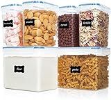 Vtopmart Airtight Food Storage Containers 6 Pieces - Plastic PBA Free Kitchen Pantry Storage Contain | Amazon (US)