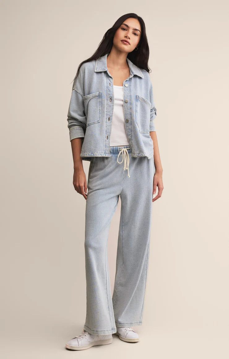 All Day Cropped Knit Denim Jacket | Z Supply