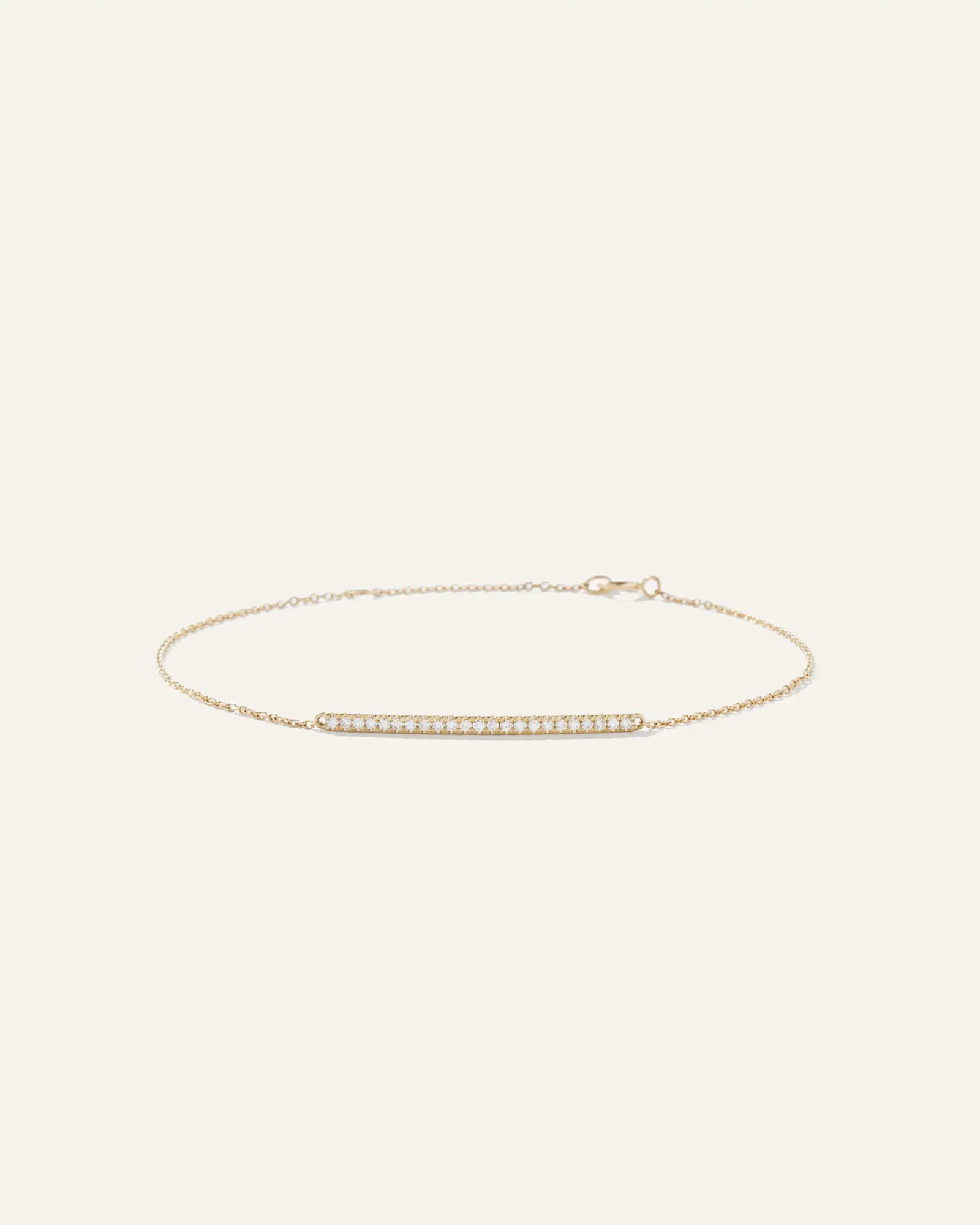 14K Gold Pave Diamond Bar Bracelet | Quince