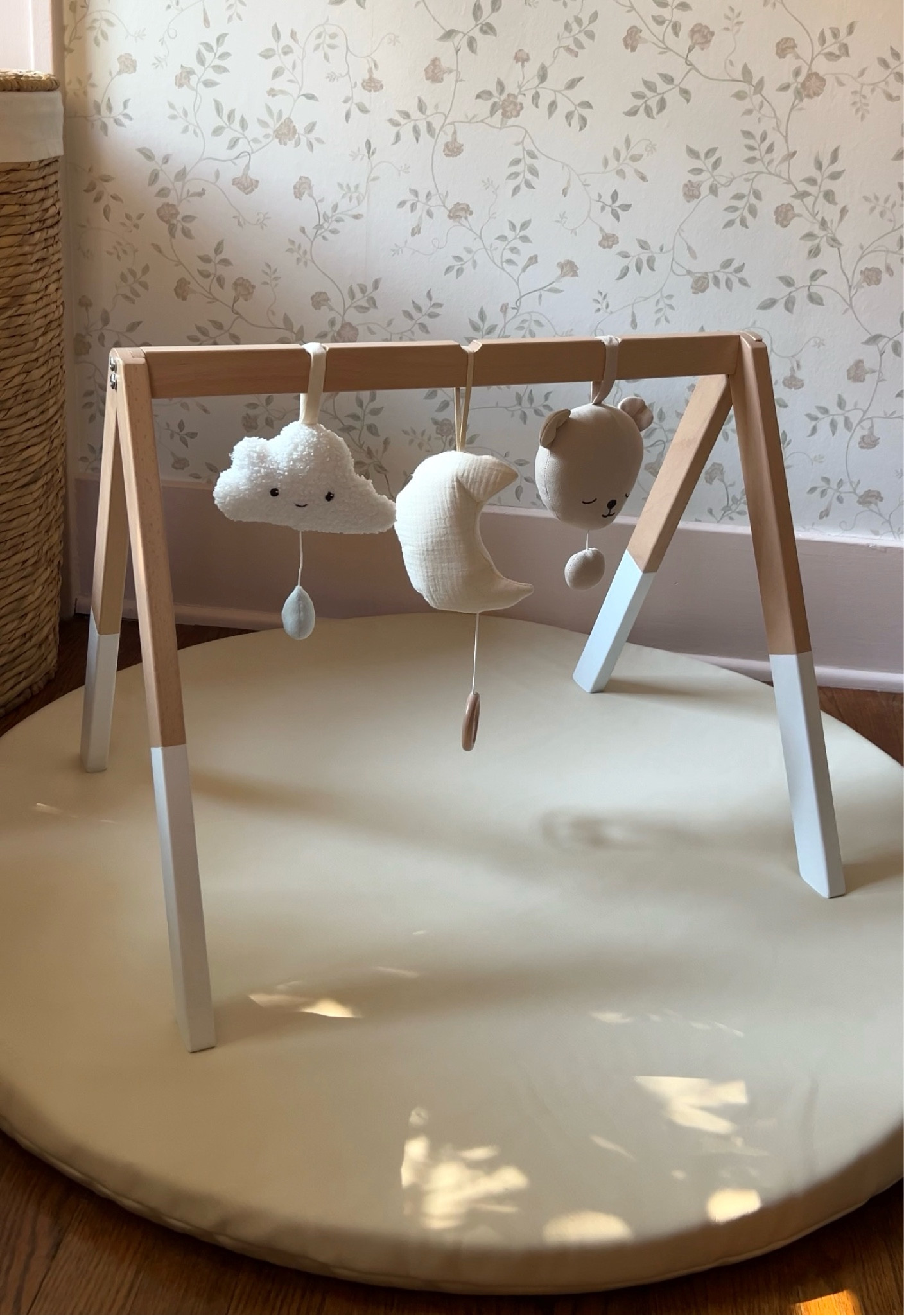 Neutral baby play gym & round baby play mat 

#LTKKids #LTKHome #LTKBaby