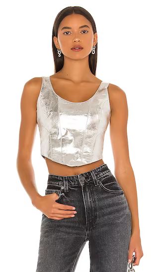 Mustang Bustier in Silver | Revolve Clothing (Global)