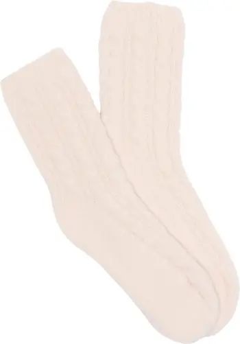 LEMON Buttermilk Cable Knit Slipper Socks | Nordstromrack | Nordstrom Rack