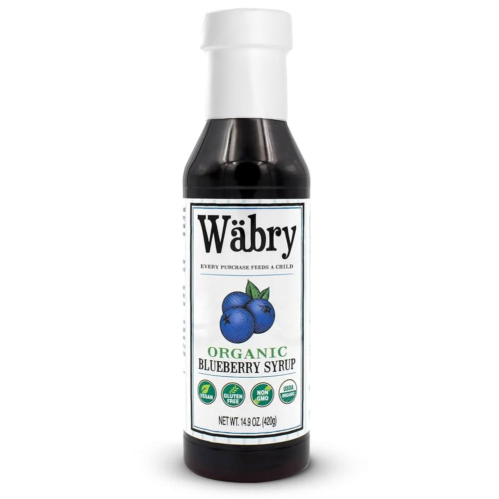Wäbry Blueberry Syrup – 14.9oz (420g), Natural Fruit Flavor Organic Snow Cone Syrup for Drizzl... | Amazon (US)