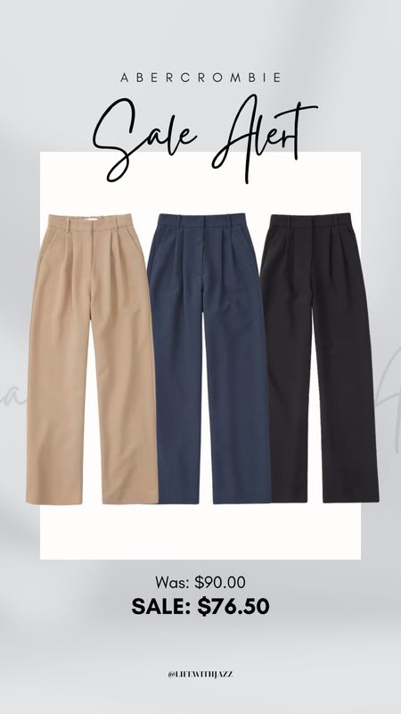 Take 15% off the Abercrombie Sloane Pants [sale ends 3/4] 

- available in 18 different colors and 4 different lengths 
- if you’re under 5’4” or have shorter legs, I recommend getting the petite length 
- also linked to the premium crepe tailored version which gives off more of an elevated look 

Workwear / trousers / tailored pants 

#LTKSpringSale #LTKworkwear #LTKfindsunder100