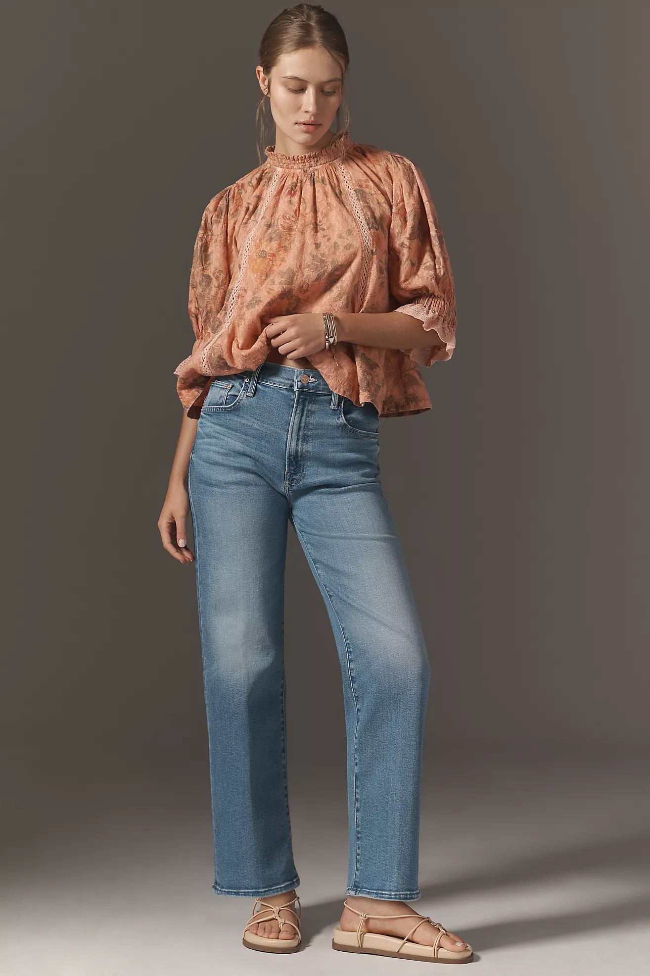 MOTHER The Rambler High-Rise Flood Jeans | Anthropologie (US)