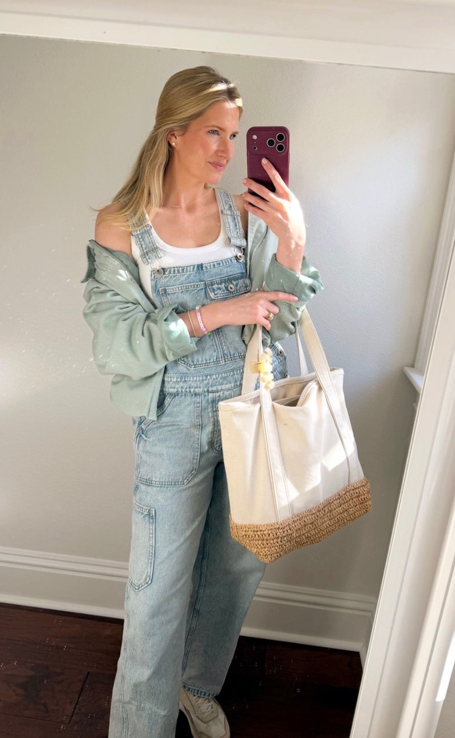 love an easy overalls moment! mine are Outerknown but linking a similar pair for under $100 

#LTKSpringSale #LTKootd #LTKmomlife