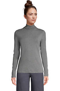 Women's Lightweight Fitted Long Sleeve Turtleneck | Lands' End (US)