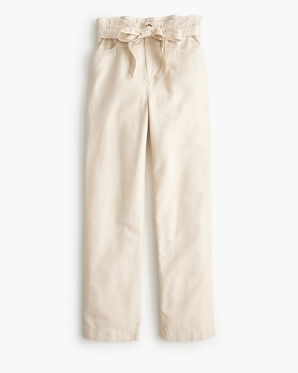 Twill paper-bag full-length pant | J.Crew Factory