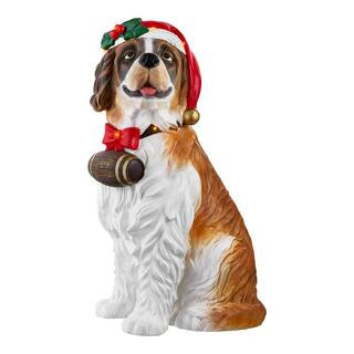 2.5 ft. LED St. Bernard Holiday Porch Greeter | The Home Depot