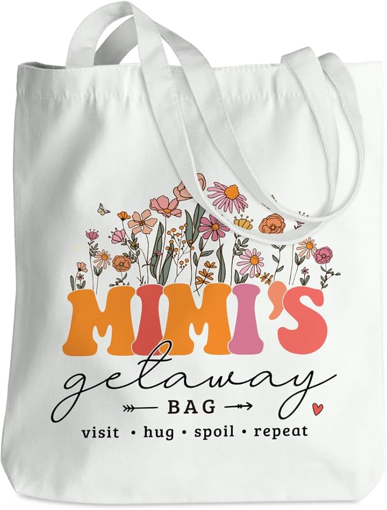 NGZS Grandma Mom Gifts Tote Bag Grandma Birthday Gifts Mothers Day Retirement Gifts for Women Chr... | Amazon (US)