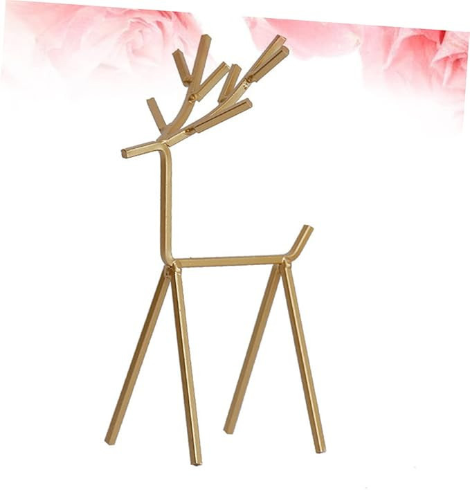 ARTIBETTER Deer Home Modern Size Reindeer Articles Art Creative Golden Metal Ornaments Accents Sc... | Amazon (US)
