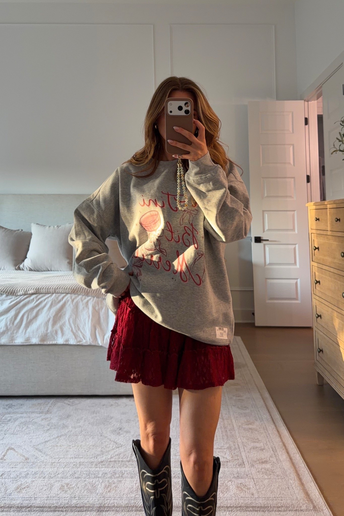 sweatshirt: medium // skort: xs 

mix & match 2 sweatshirts for $60! discounted at check out!

pink lily, festive crewneck, pink lily sale finds, graphic crewneck, seasonal crewneck, girl mom, michele jaliene, girl mom, austin 

#LTKSeasonal #LTKHoliday #LTKootd