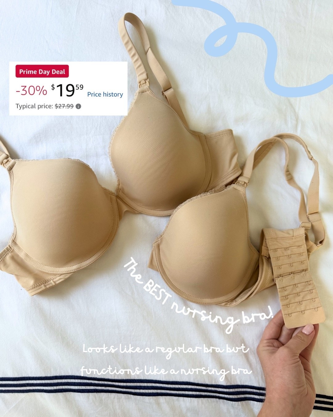 My all-time favorite nursing bra is on Amazon prime Day sale! It looks like a regular bra but acts like a nursing bra while providing amazing support ￼

#LTKmomlife #LTKBaby #LTKBump
