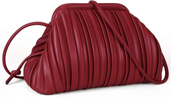 GLITZALL Clutch Purse and Dumpling Bag for Women,Designer Cloud Handbag and Ruched Bag with Detac... | Amazon (US)