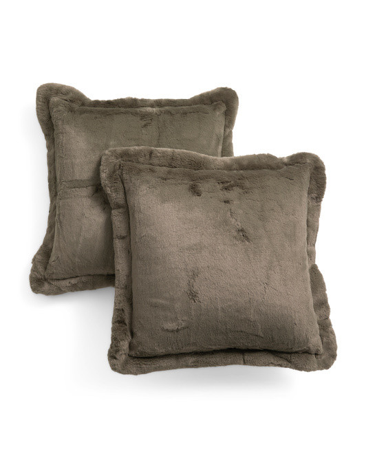 19x19 2pk Koda Solid Flange Square Pillows | TJ Maxx