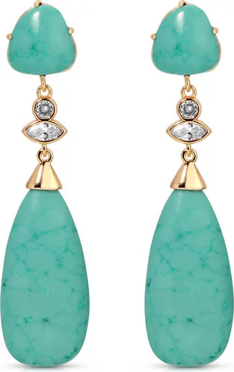 Reconstituted Turquoise Drop Earrings | Nordstrom