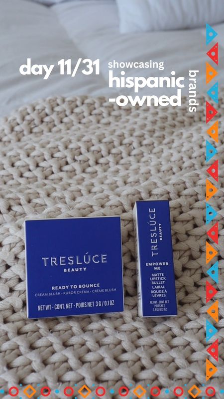 Day 11/31 of Hispanic-owned brands is Tresluce Beauty by Becky G 💙