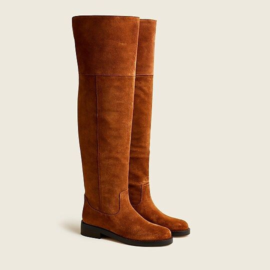 Suede over-the-knee riding boots | J.Crew US