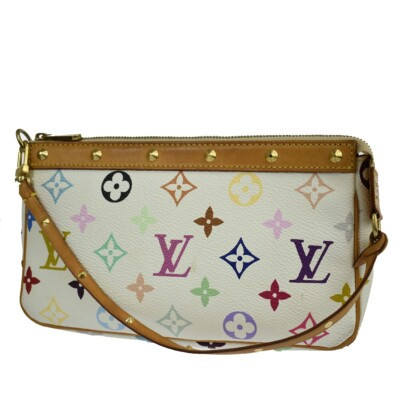LOUIS VUITTON Pochette Accessoires Hand Bag Monogram Multi White M92649 92YD088  | eBay | eBay US
