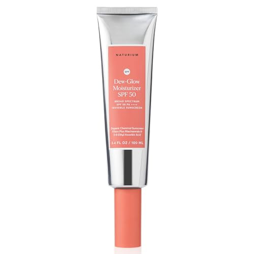 Naturium Dew-Glow Moisturizer SPF 50 PA++++ Jumbo, Daily Moisturizing Sunscreen & Face Primer, Skin Protector with Dewy Finish, 3.4 oz | Amazon (US)
