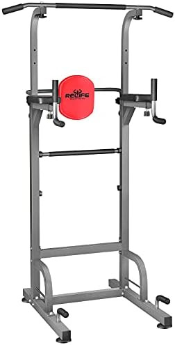 RELIFE REBUILD YOUR LIFE Power Tower Workout Dip Station for Home Gym Strength Training Fitness E... | Amazon (US)
