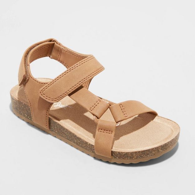 Toddler Boys' Lonnie Footbed Sandals - Cat & Jack™ Cognac | Target