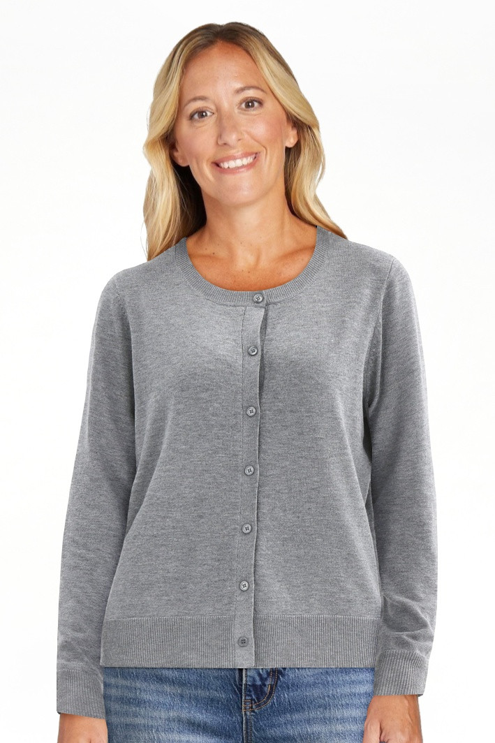Time and Tru Women’s Fine Gauge Button Front Cardigan, Size XS-3XL | Walmart (US)