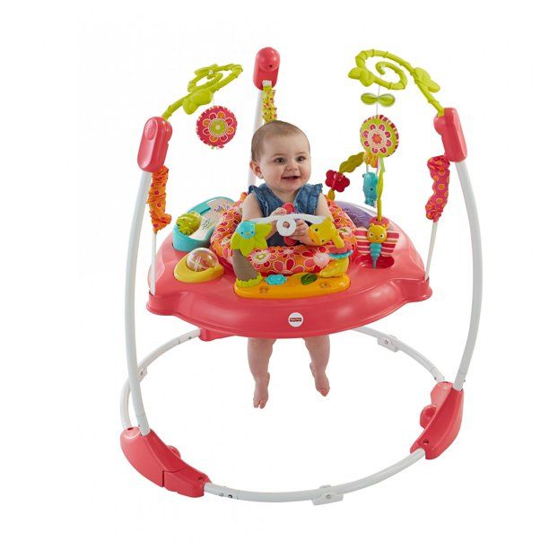 Fisher-Price Pink Petals Jumperoo with Music, Lights & Sounds | Walmart (US)
