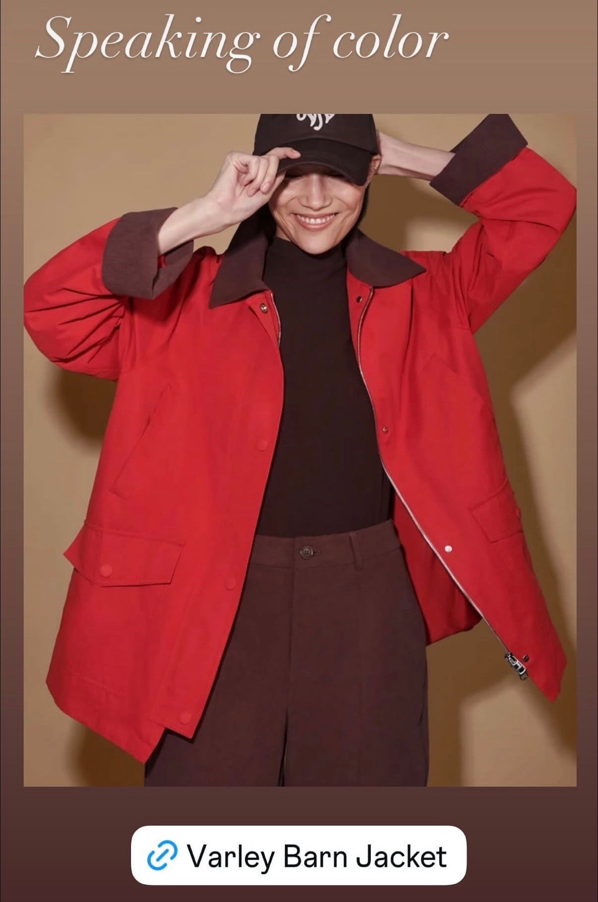 Coolest colorful fall jacket