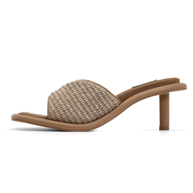 ROAM CHEVY HEEL NATURAL RAFFIA | ROAM
