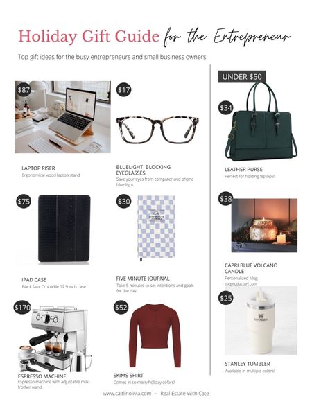 Gifts for the entrepreneur in your life 

#LTKHoliday #LTKSeasonal #LTKGiftGuide