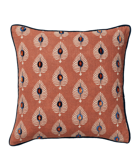 Ocellus Pillow Cover - Burnt Umber | OKA US