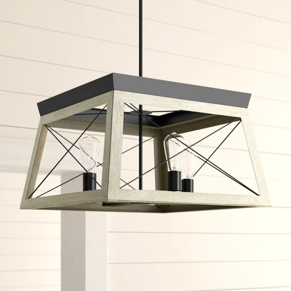 Brixton 4 - Light Lantern Square Chandelier | Wayfair North America