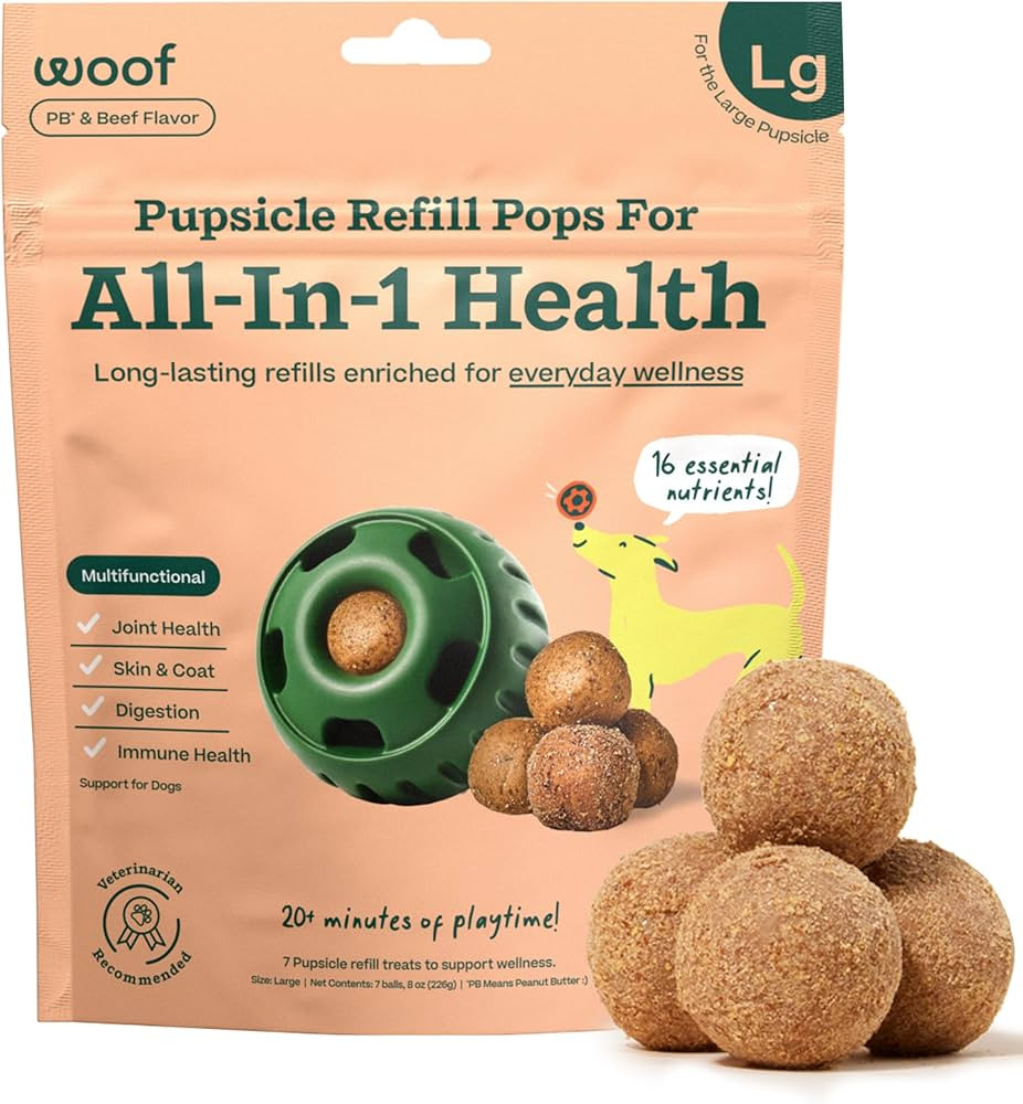 WOOF Pupsicle Refill Pops for All-in-1 Health - Long-Lasting Multivitamin Refills for The Pupsicl... | Amazon (US)