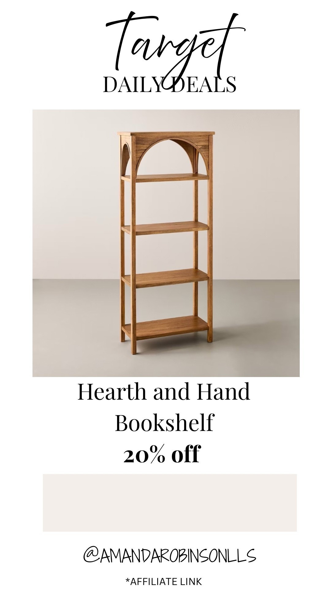 Target Daily Deals
Open book shelf 

#LTKSaleAlert #LTKHome